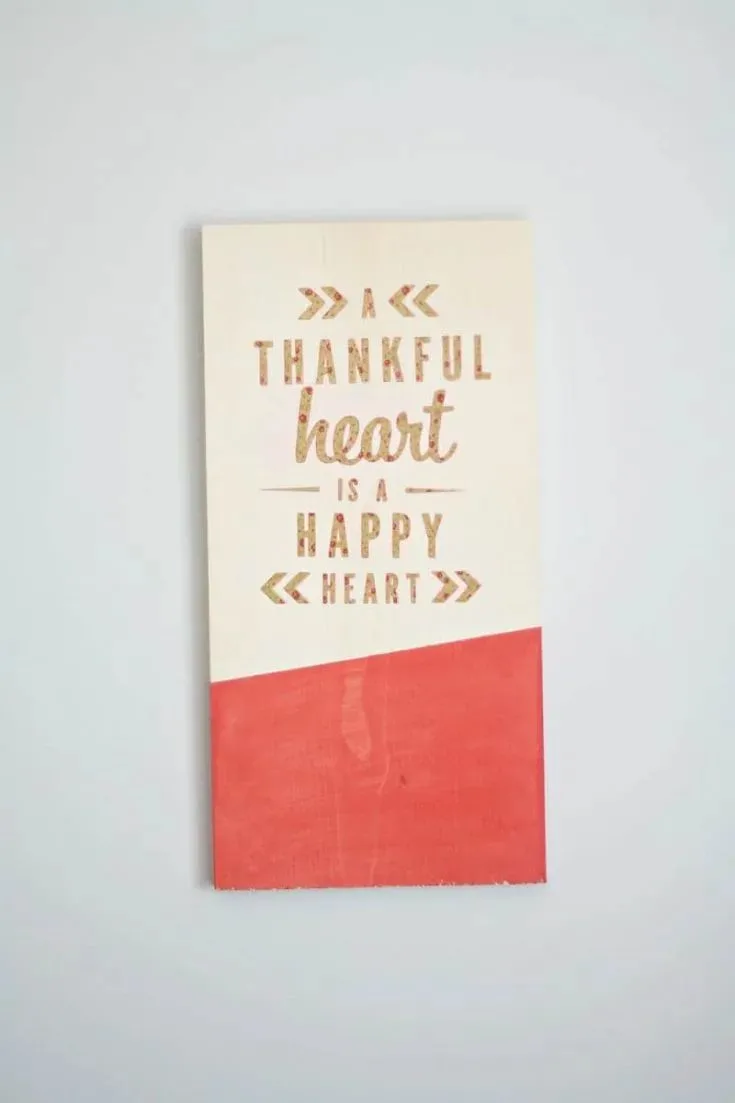 DIY Thankful Wall Art