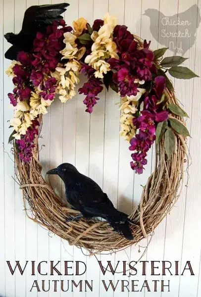 Wicked Wisteria Wreath