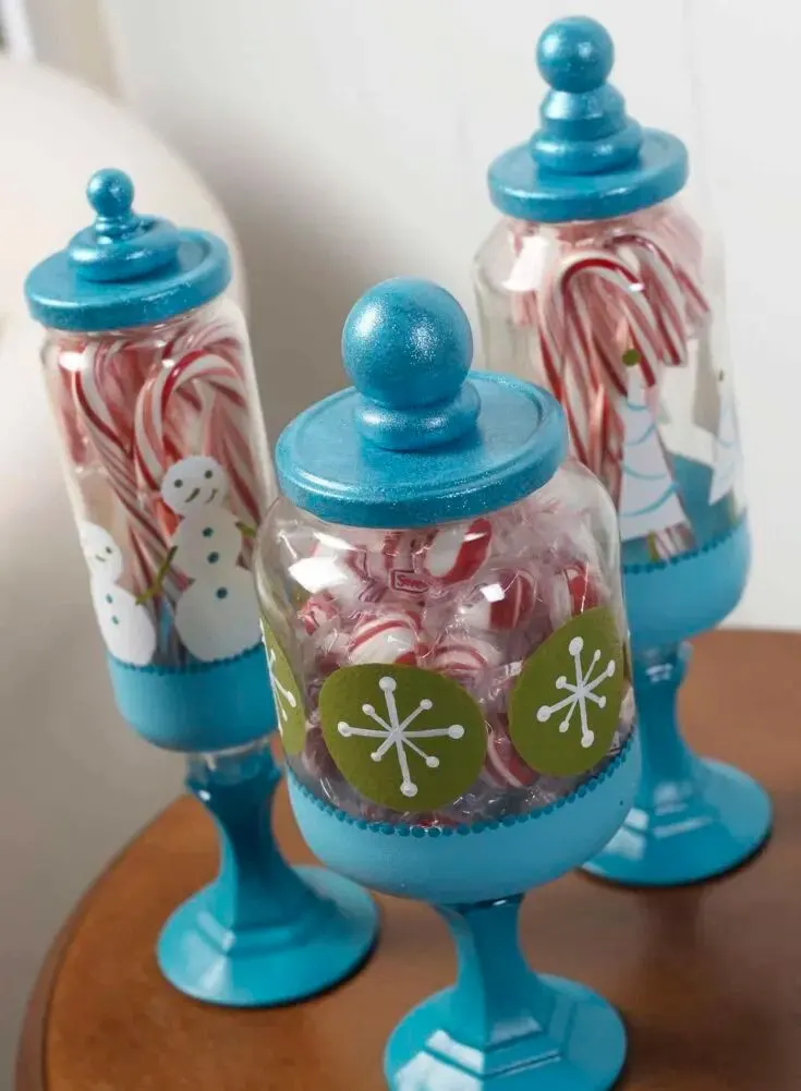 Christmas Apothecary Jars