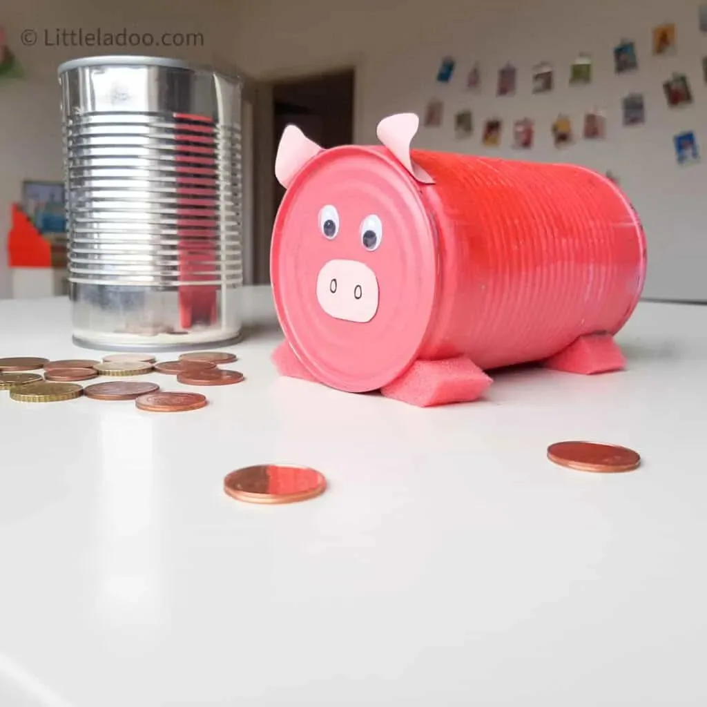 Tin Can Piggy Bank