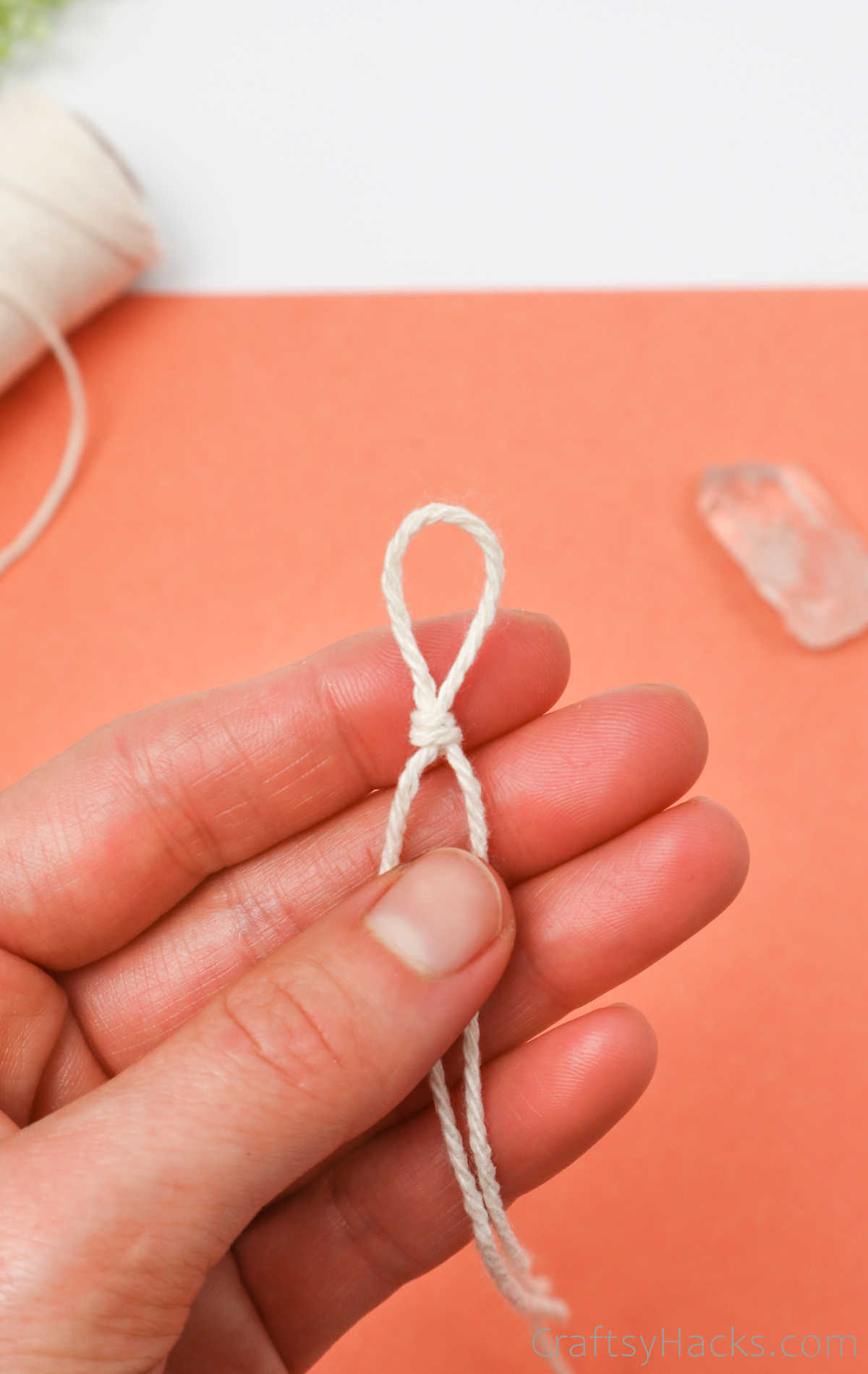 knot in string loop