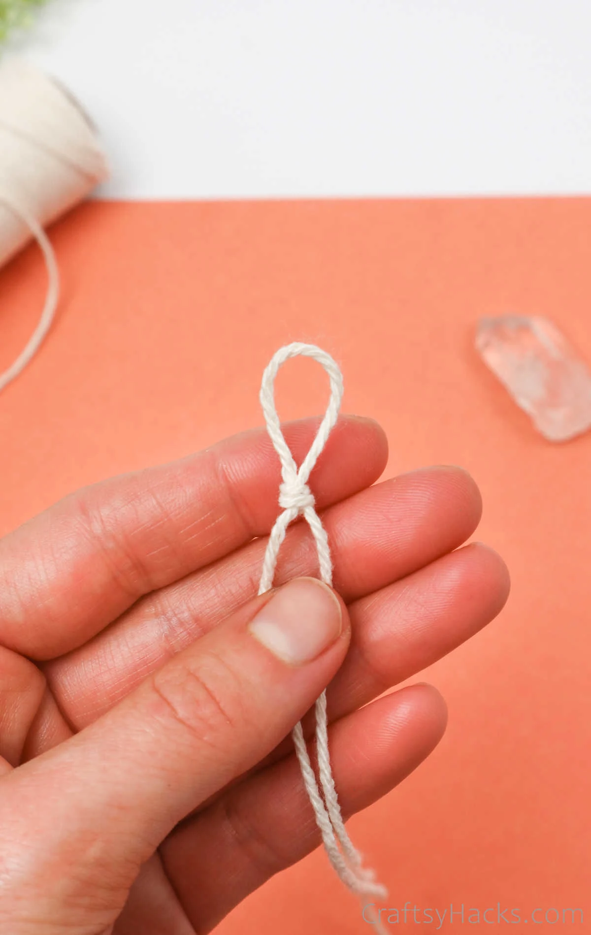 knot in string loop