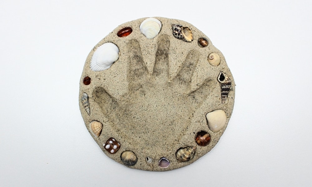 Handprint Sand Clay Keepsake