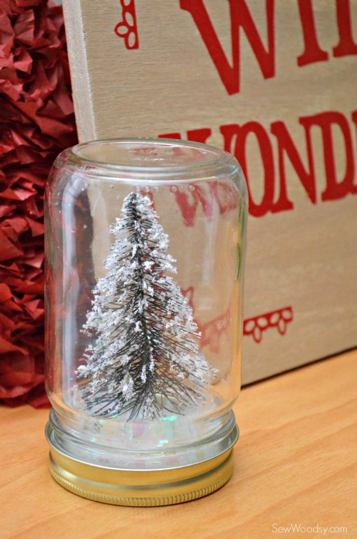 Christmas Tree Mason Jar