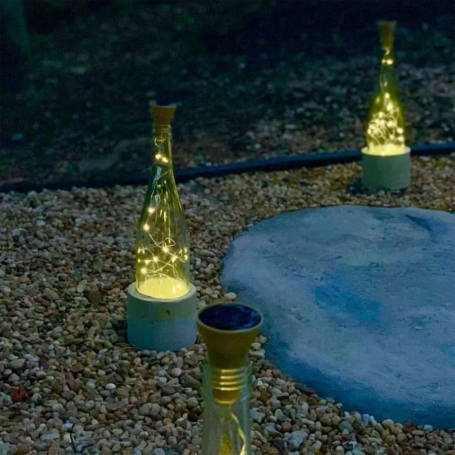 DIY Wine Bottle Light Soars
