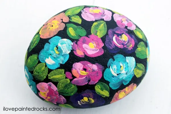 Spring Floral Painted Rocks