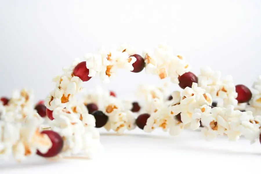 Old fashioned Cranberry And Popcorn Garland