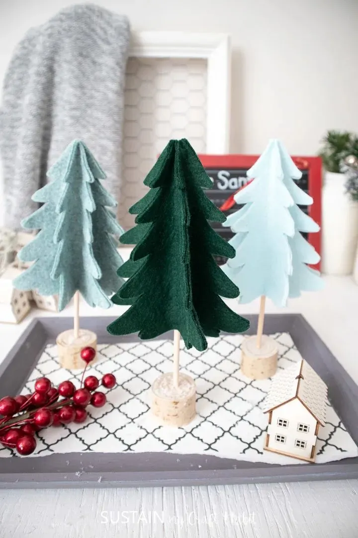 3D Felt Christmas Tree