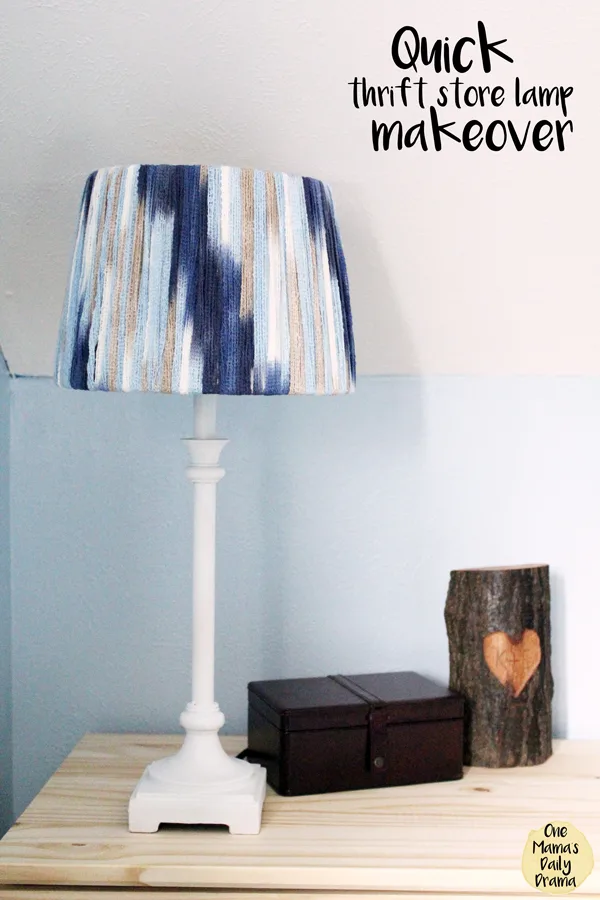 Thrift Store Lamp makeover