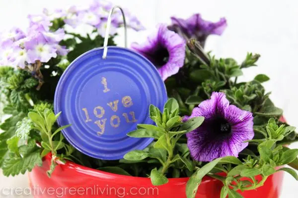DIY Stamped Plant Markers