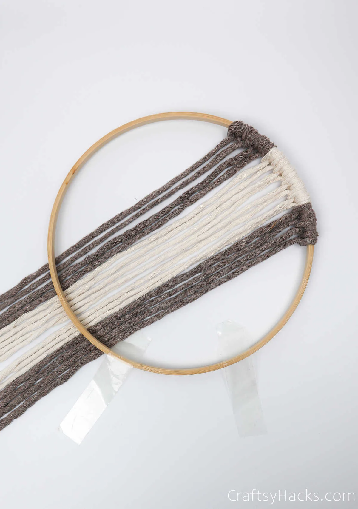 hoop with yarn