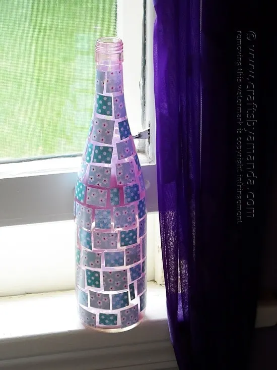 Mosaic Wine Bottle