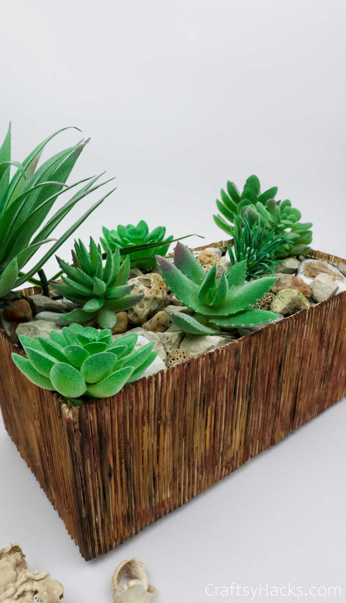 side view of planter