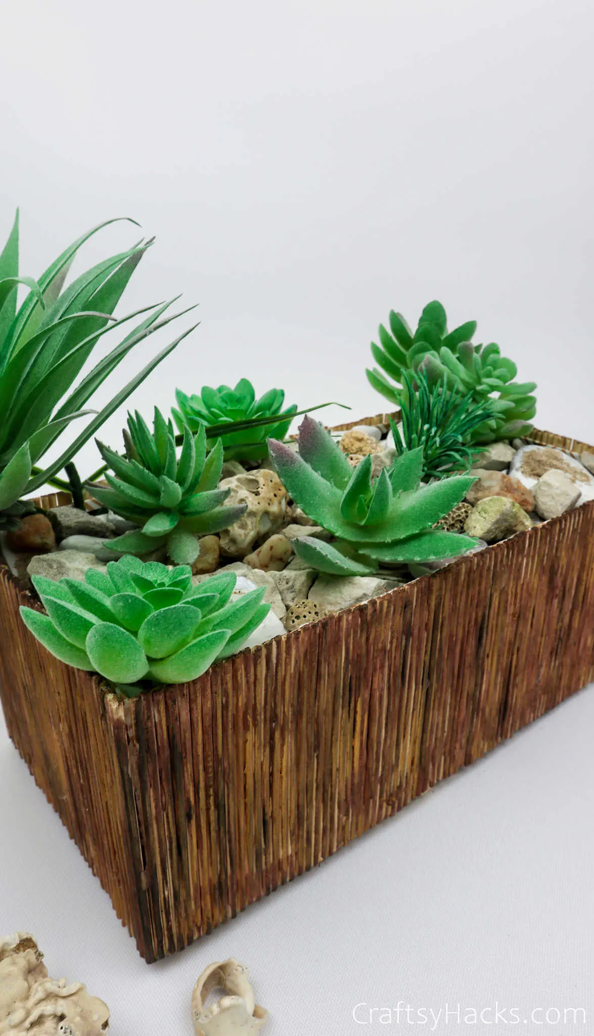 side view of planter