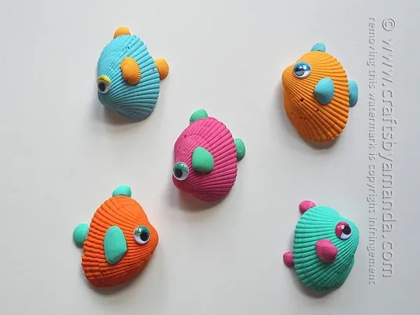 Tropical Seashell Fish Craft