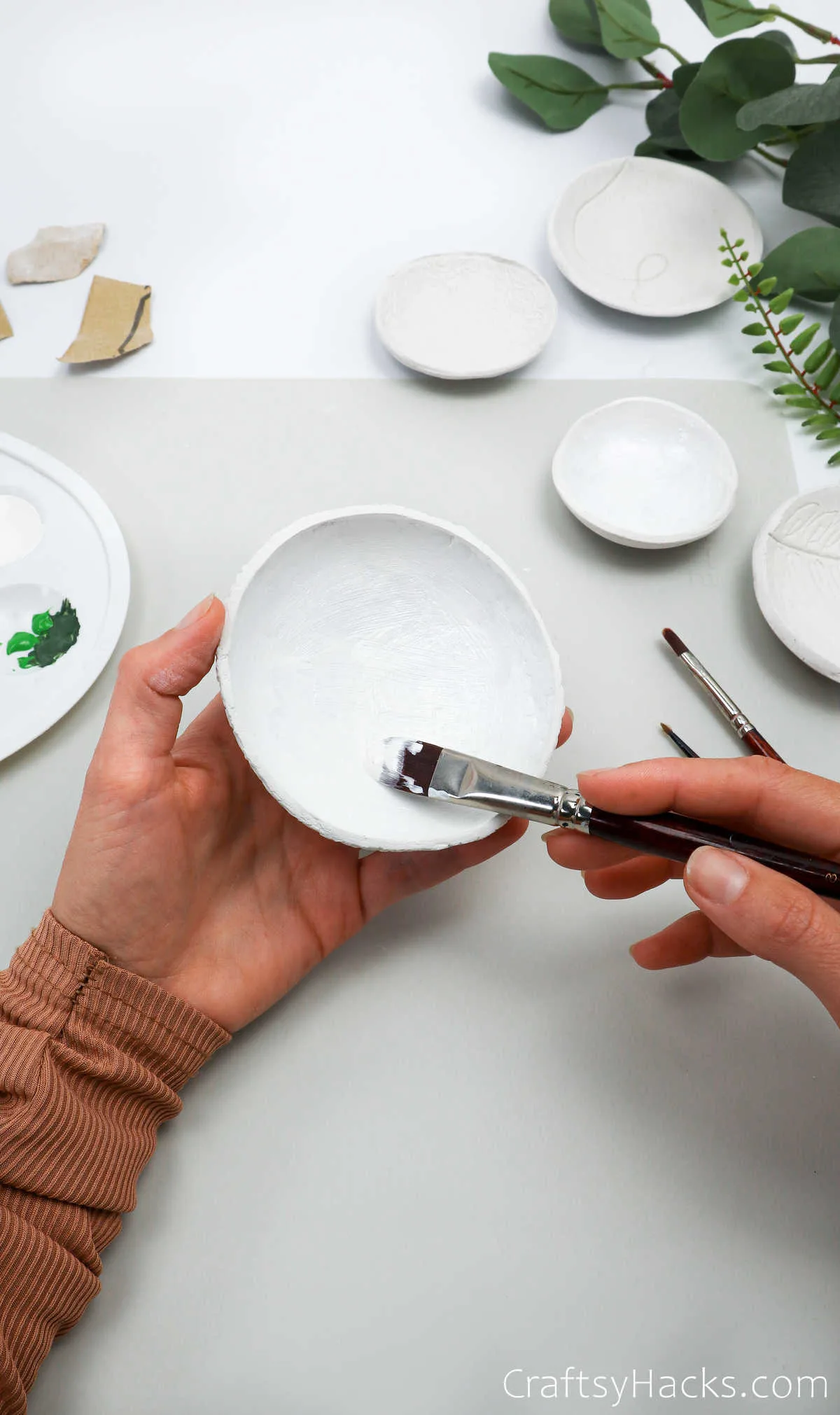 painting bowl white