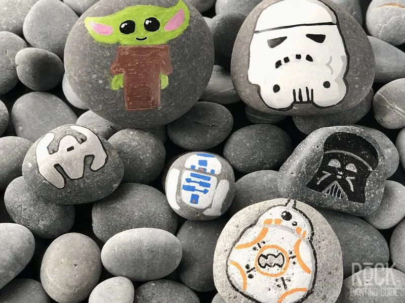 Star Wars Painted Rocks