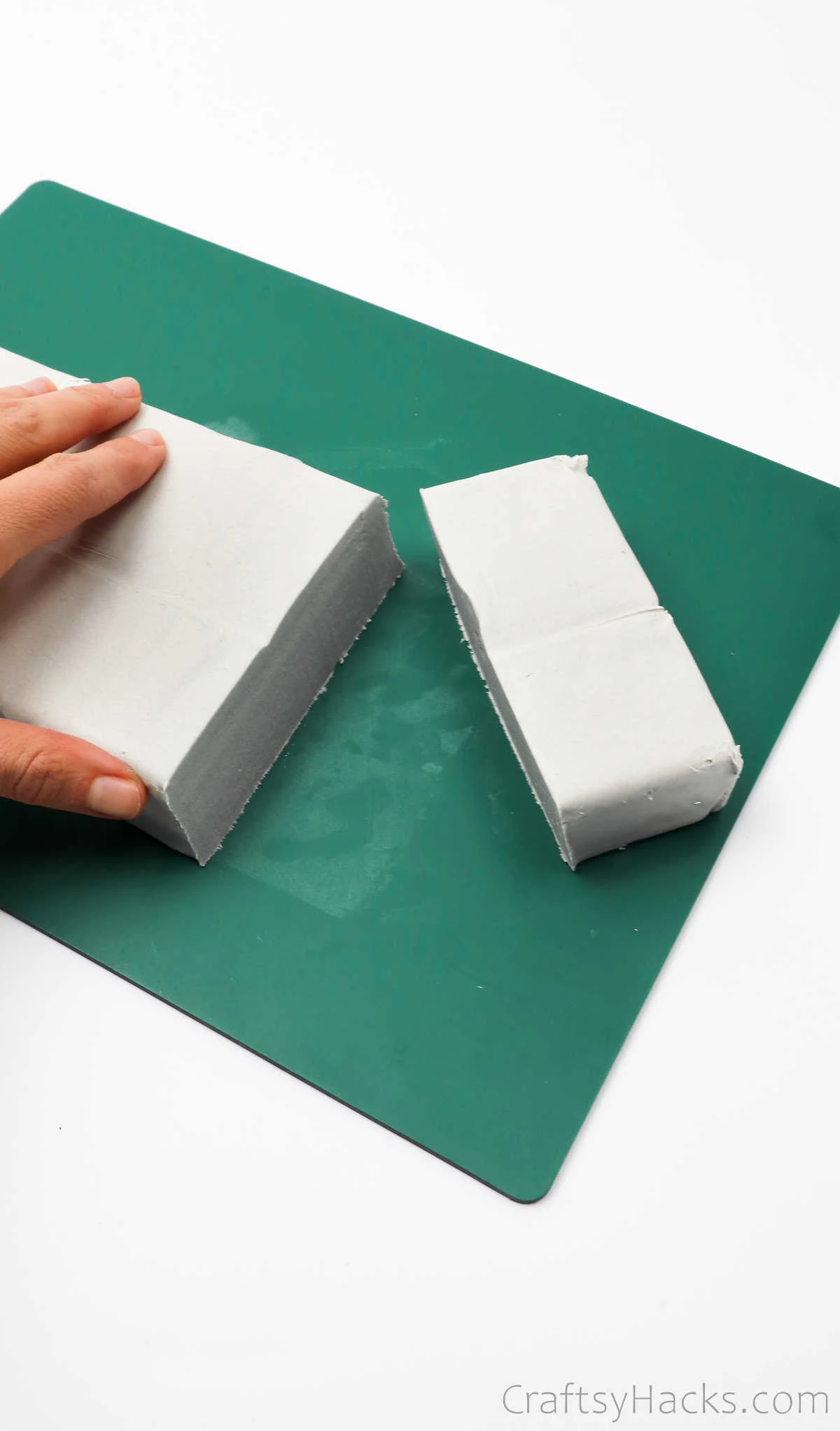 cutting clay block