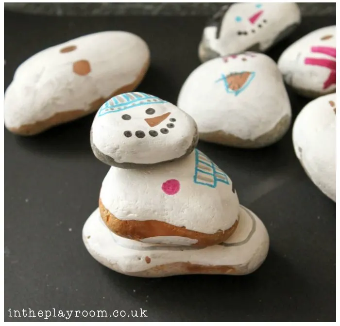 Mix and Match Stone Snowmen