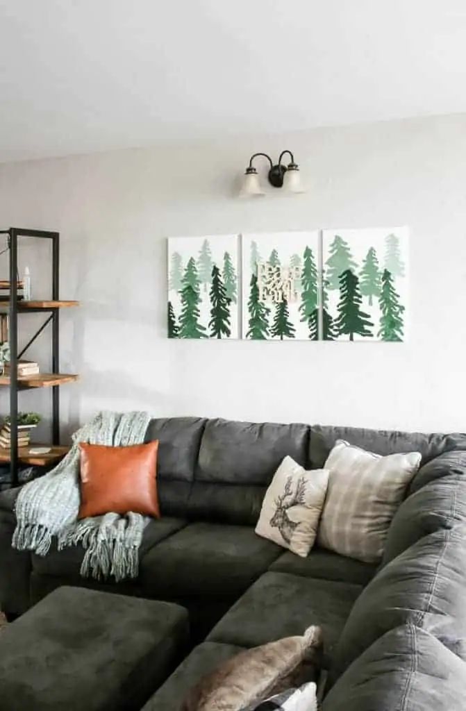 Ombre Forest Design Wall Decor