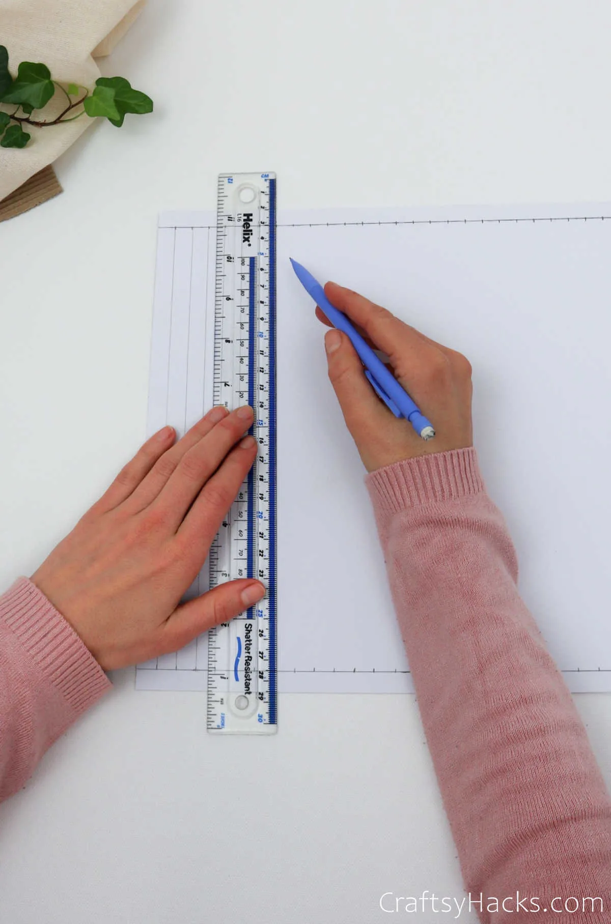 creating lines with ruler