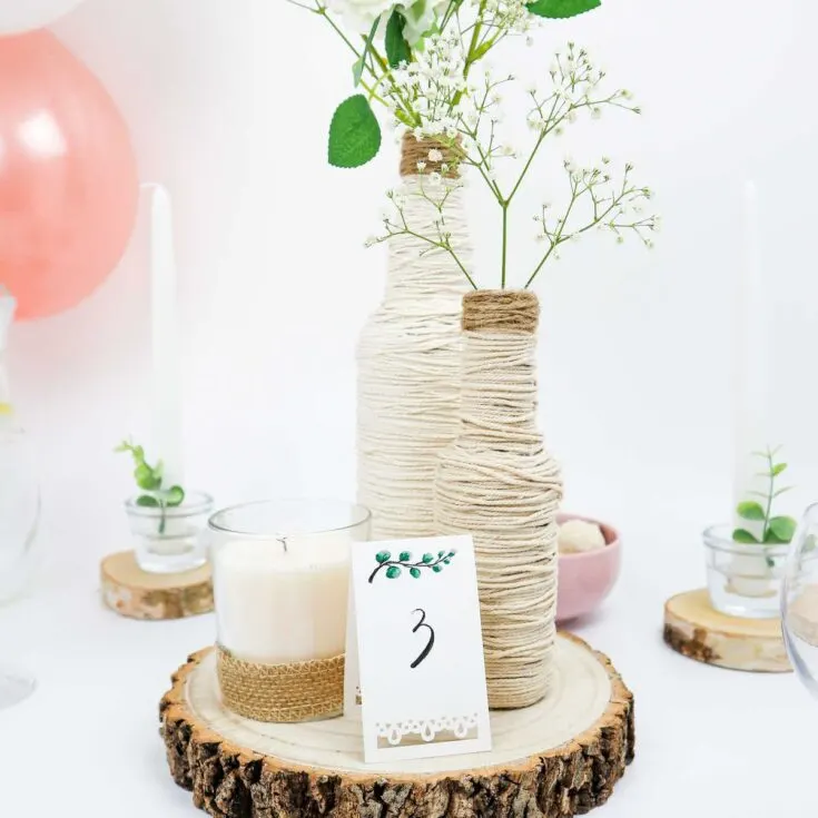 DIY wedding centerpiece