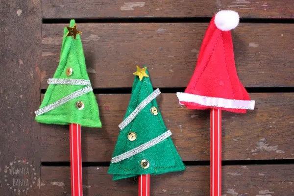 Christmas Pencil Toppers