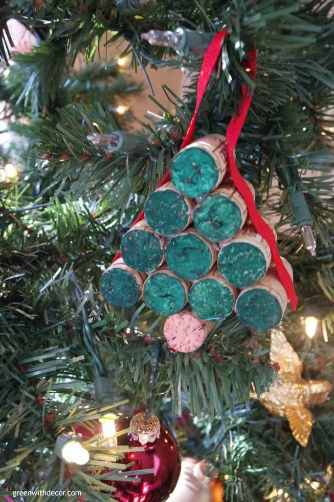 Wine Cork Christmas Ornament