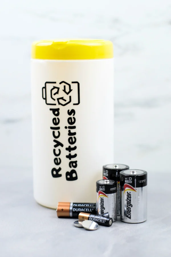 Recycled Batteries Container
