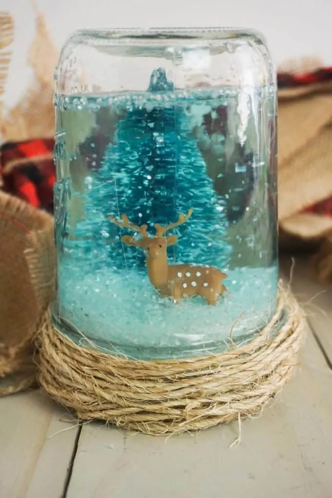 Snow Globe Mason Jar