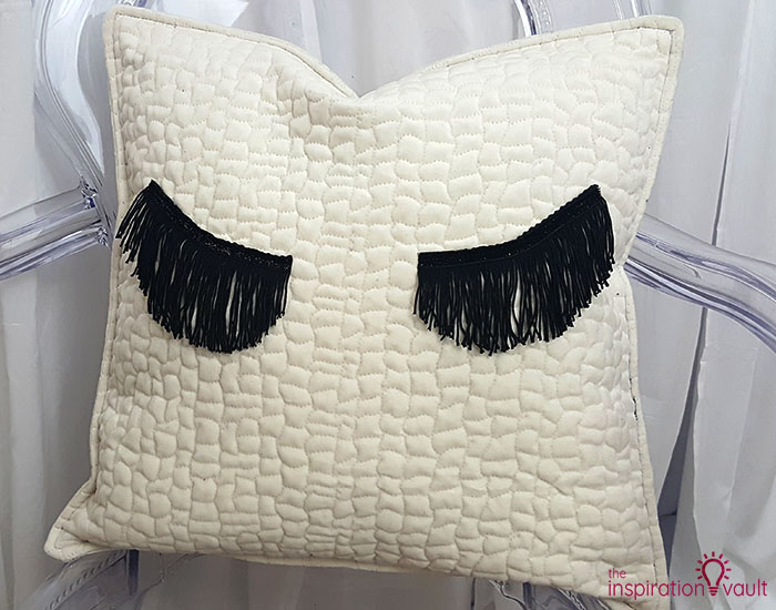 Velvet Eyelash Pillow