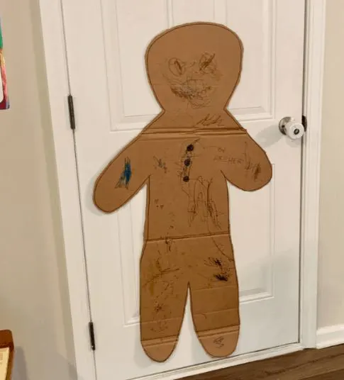 Giant Gingerbread Man Christmas Craft