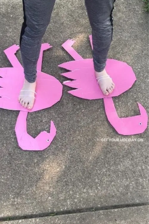 Pink Flamingo Feet Craft