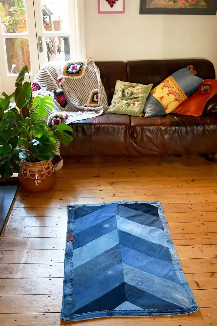 Denim Chevron Rug