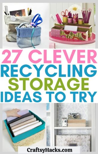 27 Clever Recycling Storage Ideas - Craftsy Hacks