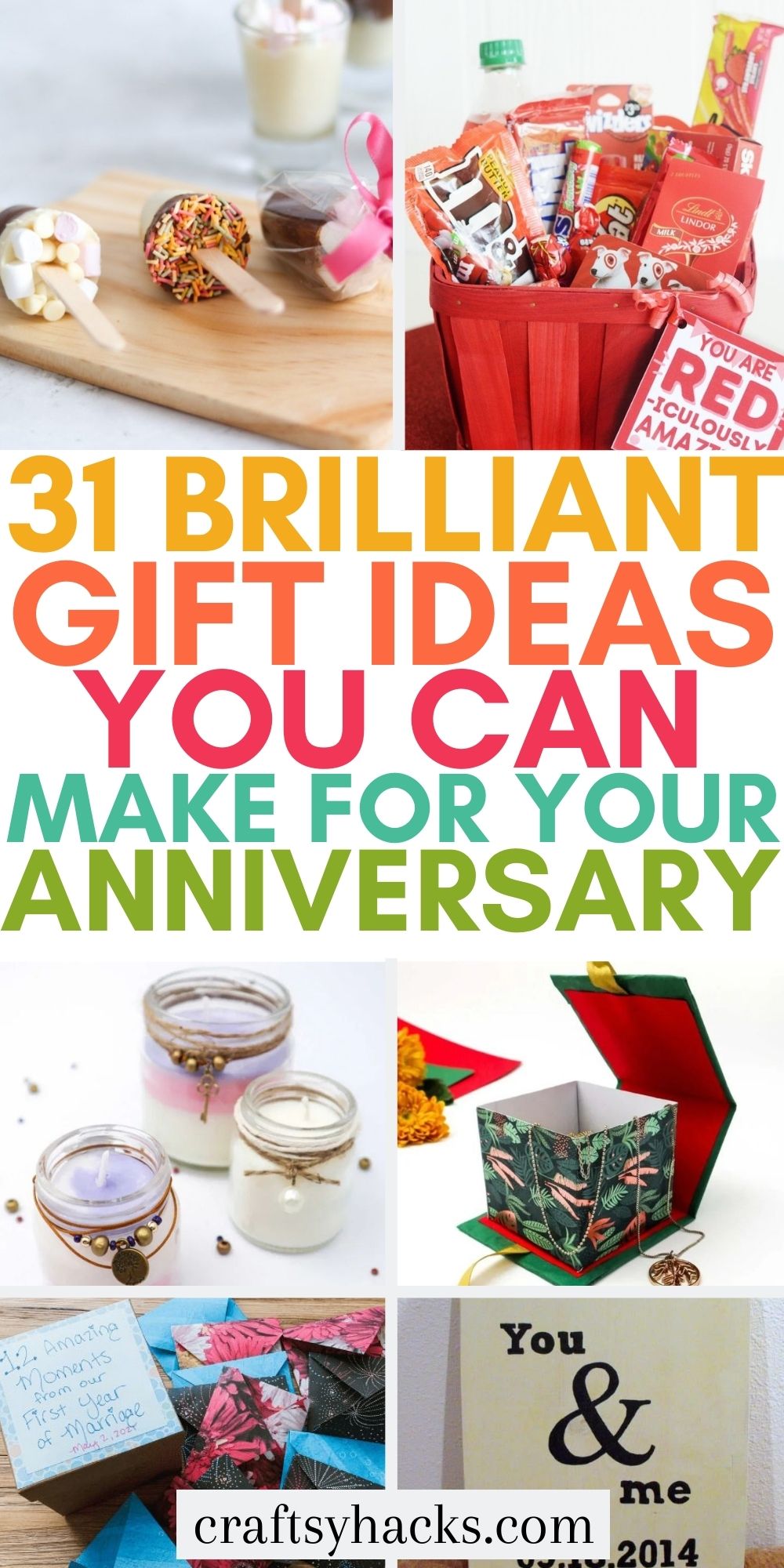 31 DIY Anniversary Gifts for Your Lover - Craftsy Hacks