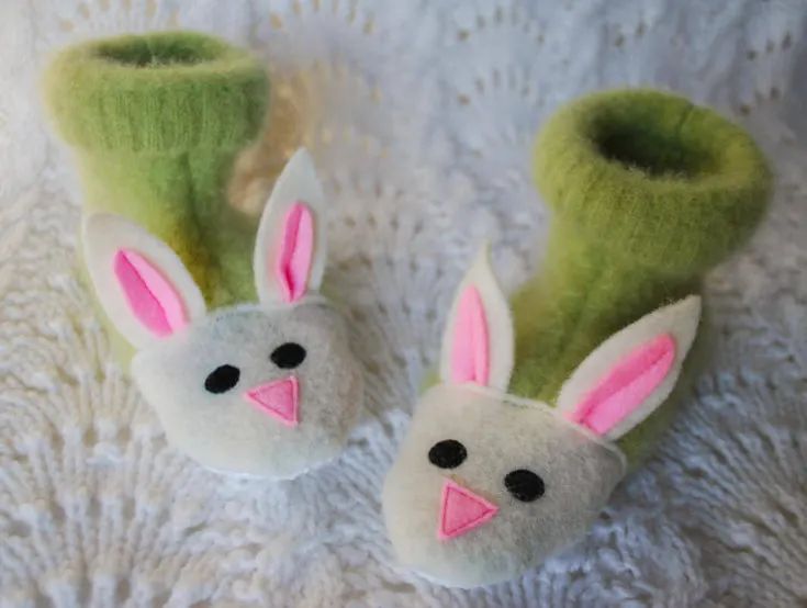 Fuzzy Bunny Slippers