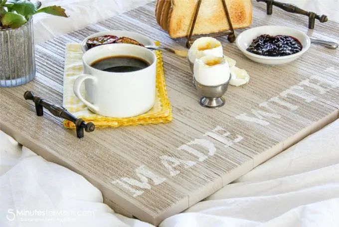 Handmade Breakfast Tray for Dad