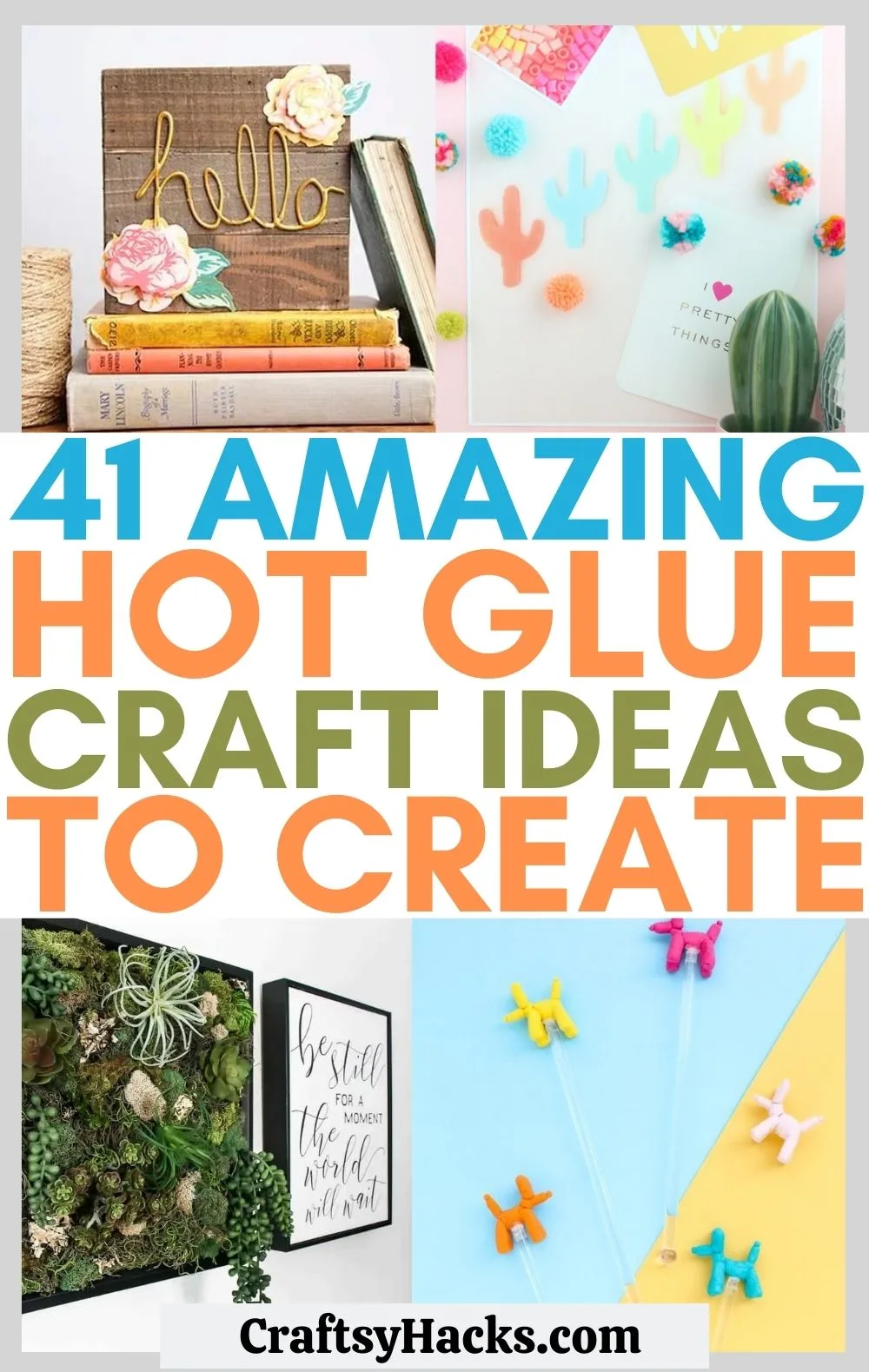 3-D Art Glue Gun and Glitter - Happy Hooligans