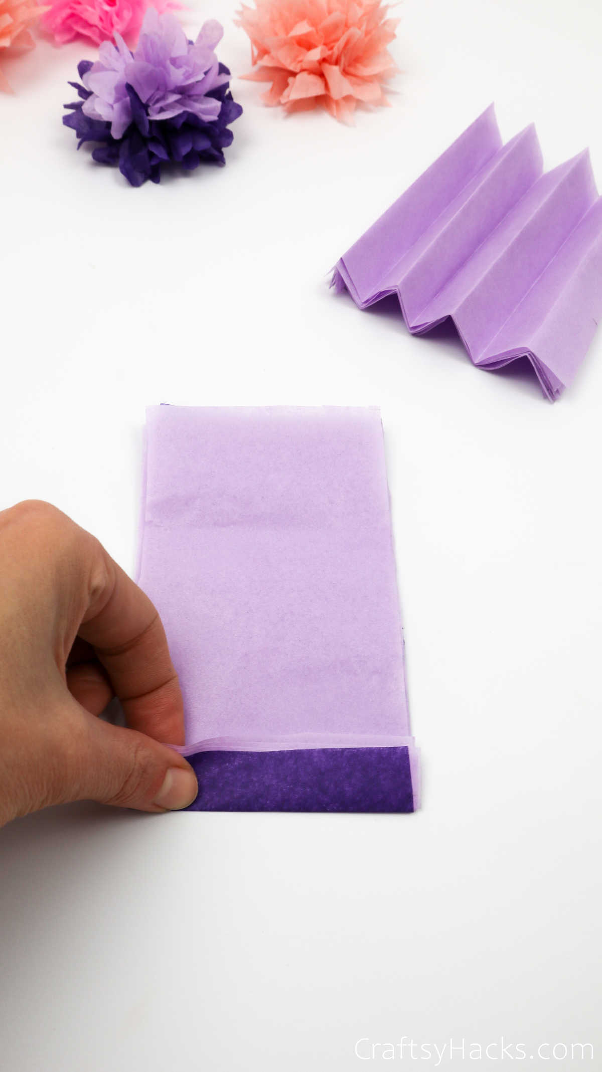 rolling tissue paper