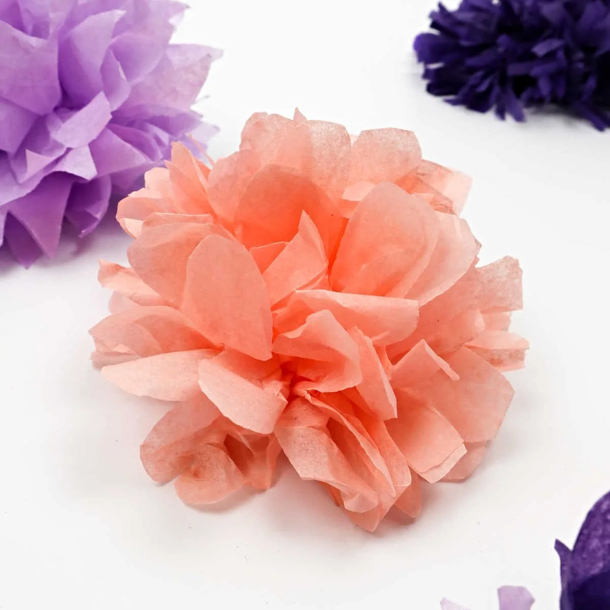 diy tissue paper flowers