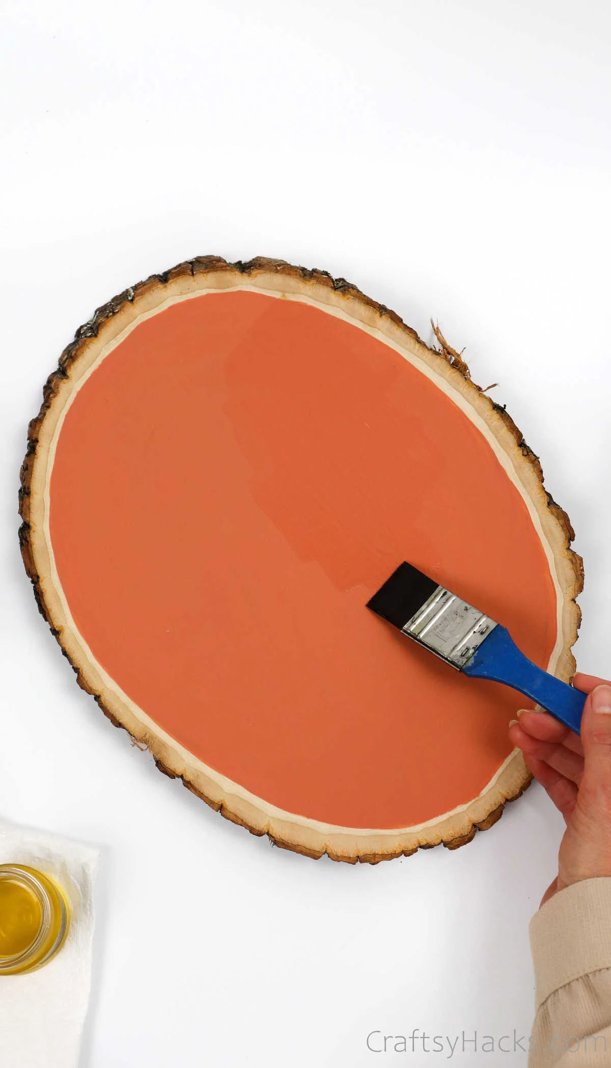 painting base orange