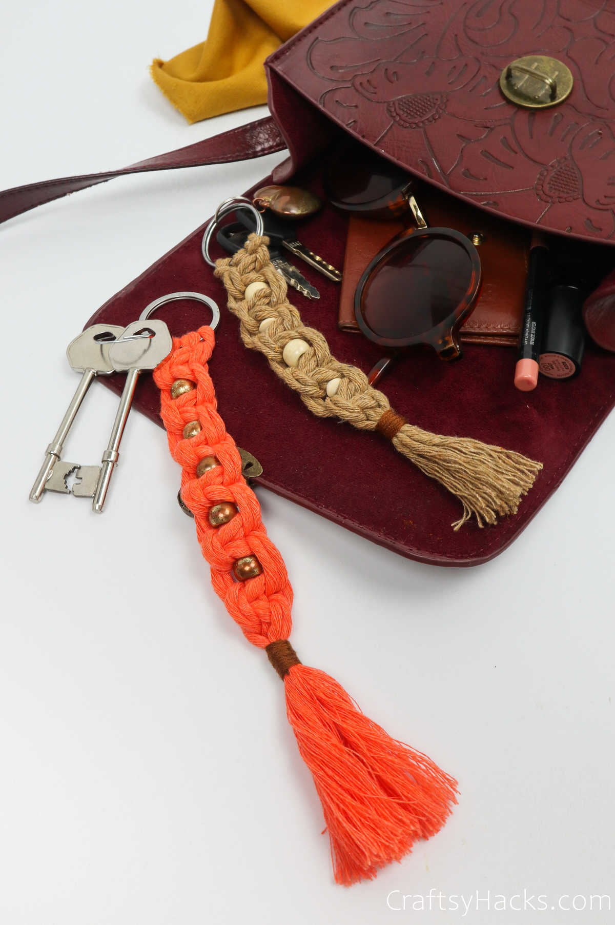 keychains in purse