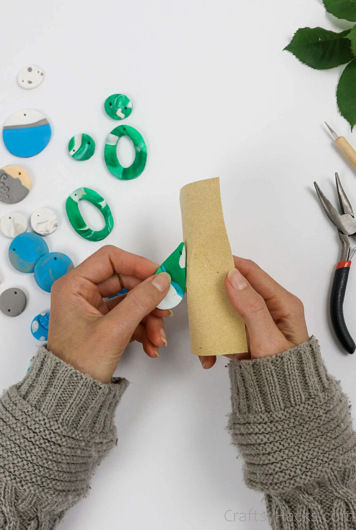 sanding earrings