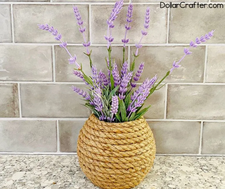 DIY Dollar Tree Rope Vase