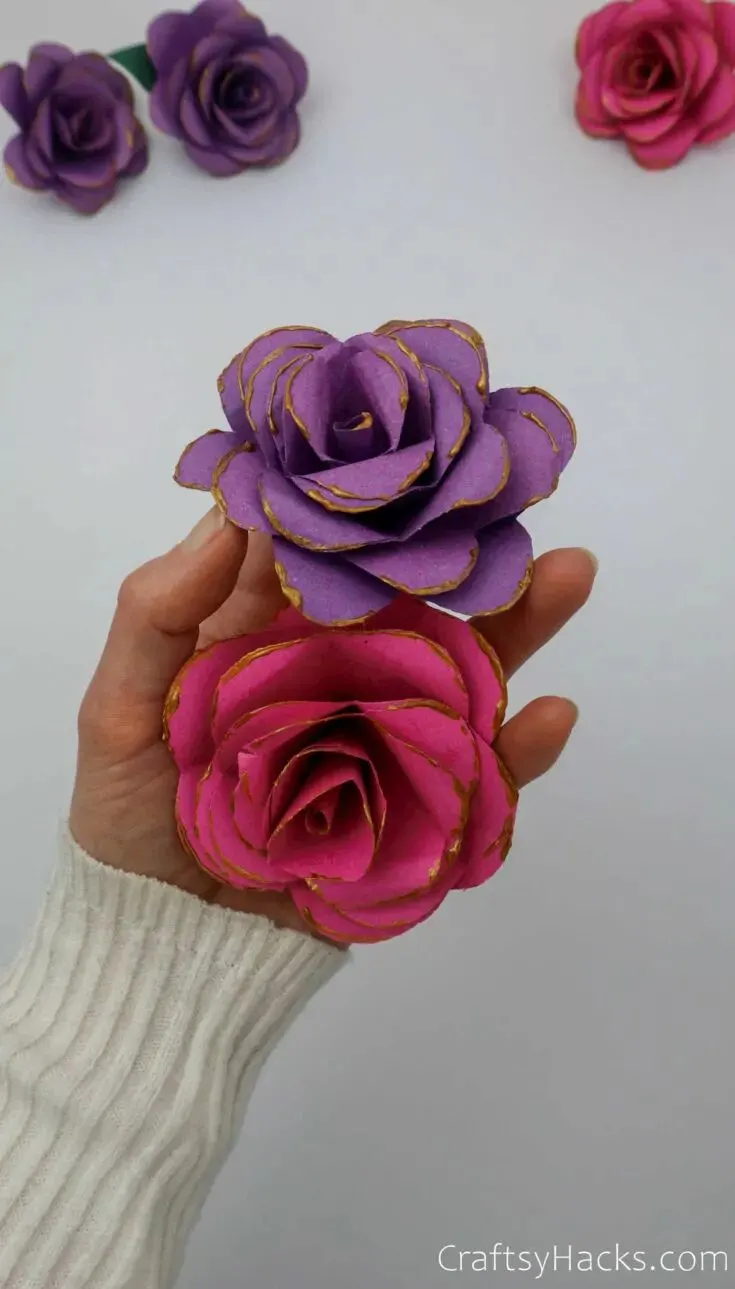 DIY Mini Paper Flowers 🌸 How to Make Small Paper Flower Easy 🌸 Tiny Paper  Crafts, Easy and Beautiful Mni Paper Flower Making Instructions. DIY Paper  Flowers, By Colors Paper