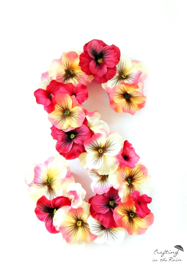 Flower Covered Letters