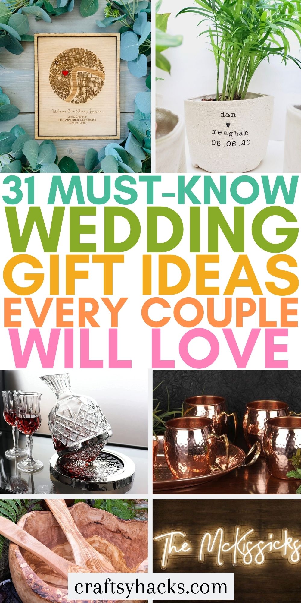 31 Best Wedding Gifts Ever - Craftsy Hacks