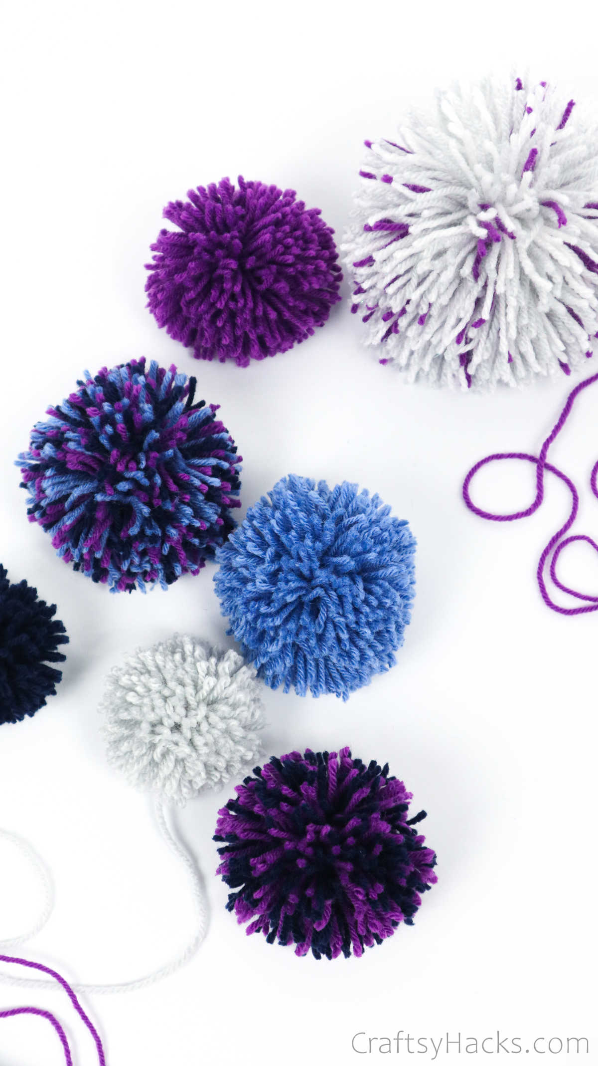 yarn pom poms