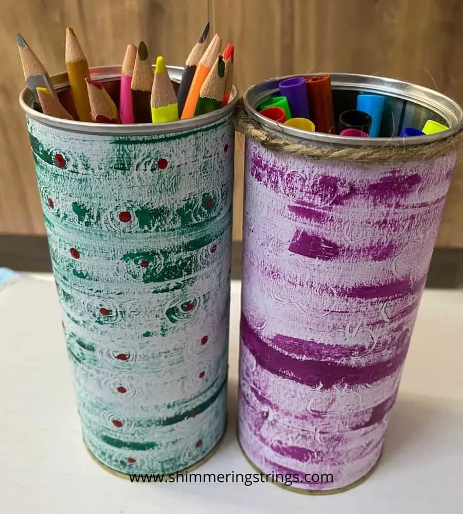 Tin Pencil Holder